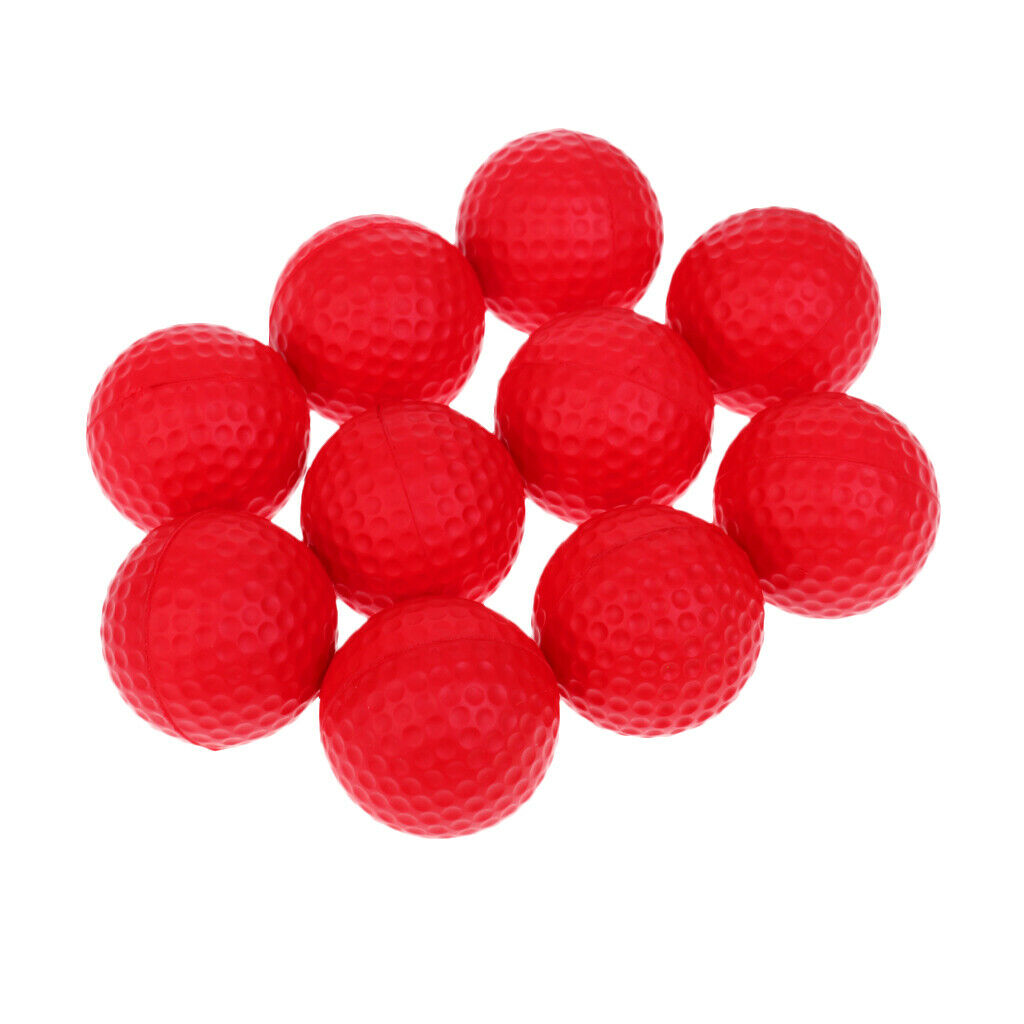 20 Counts PU Foam Sponge Golf Balls Training Ball Tool Lightweight White/Red