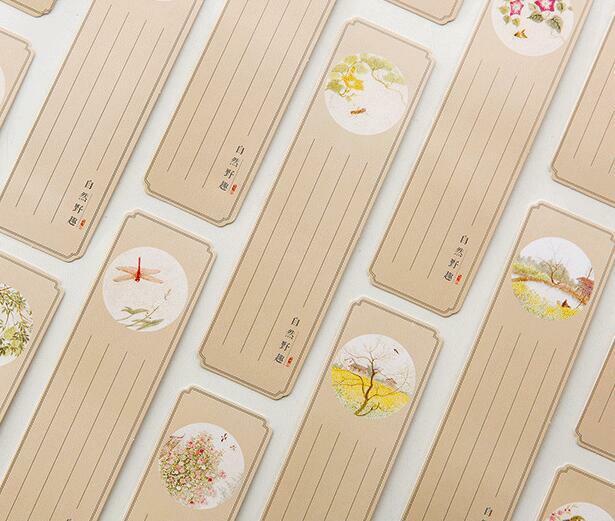 30 sheets/Pack Mixed Chinese style Bookmark Message card Office Supplies