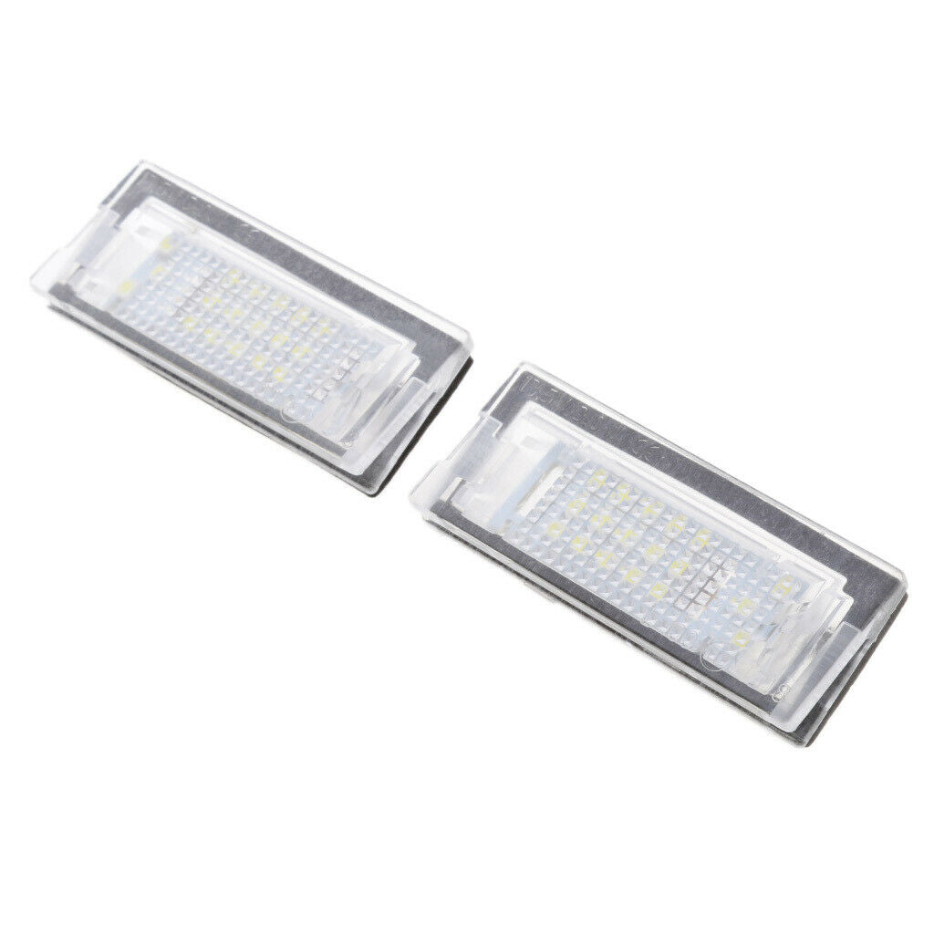 2 Pieces White 18LED License Number Plate Lights Lamps for BMW E39 5-Door
