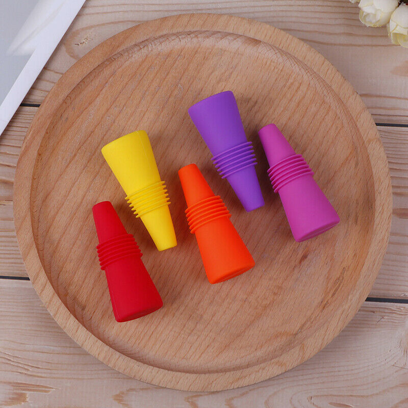 Wine Stopper Cork Bottle Plug Silicone Sealed Bottle Stopper Bar Accessor.l8