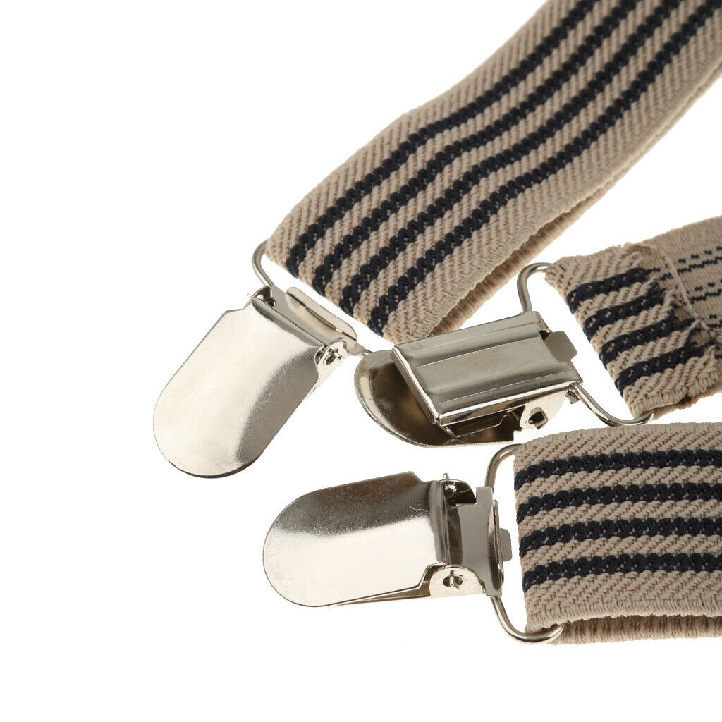 2Colors   Mixed   Kid   Stretchble   Y - Back   Suspender   Bowtie   Set   Clip