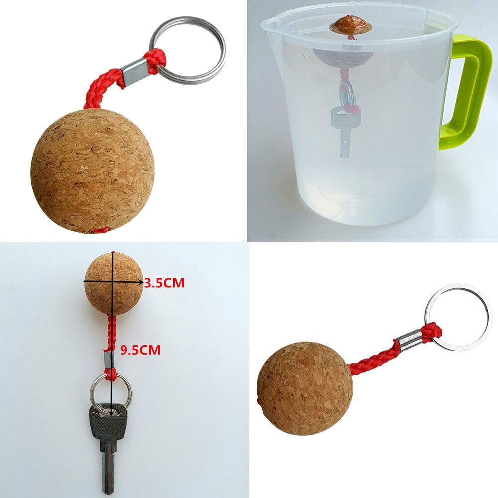 Boating Kayaking Floating Cork Keyring Water Key Ring Water Sports Keychain