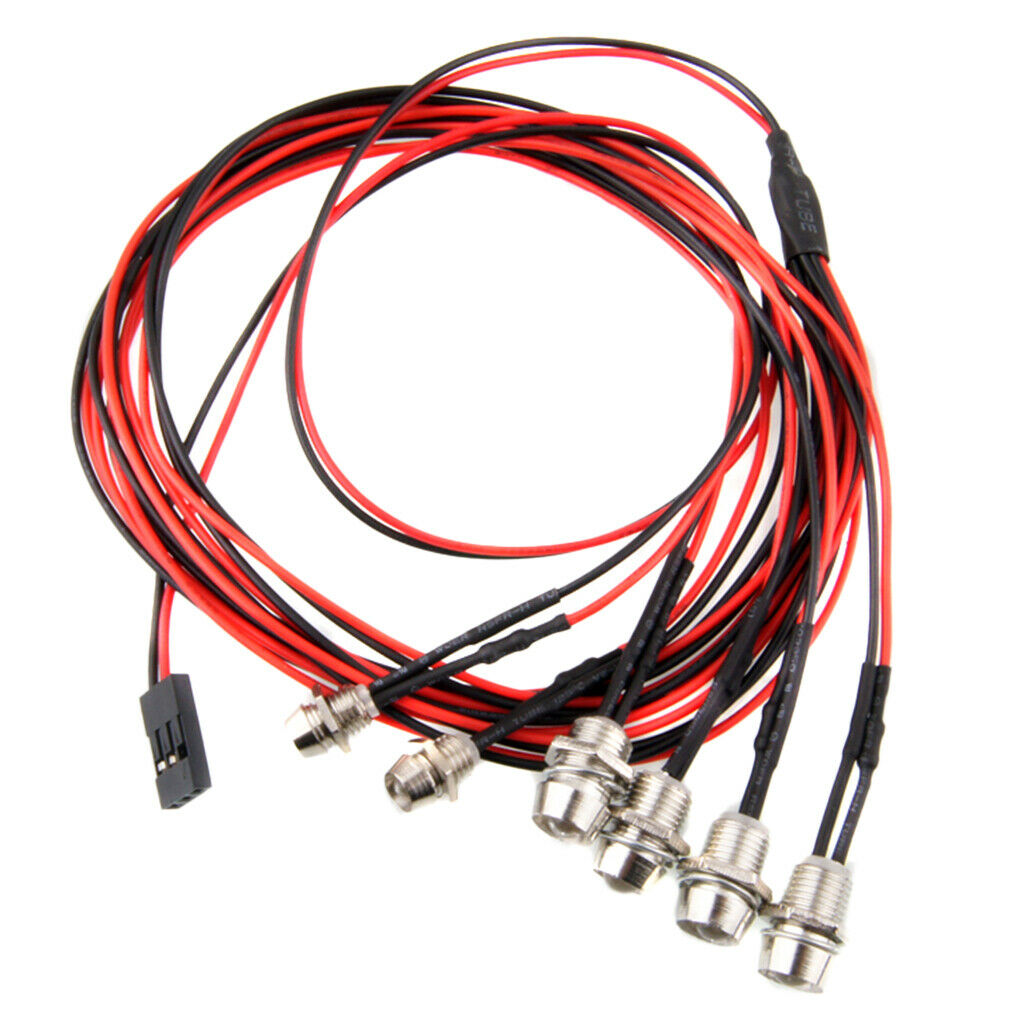6pc RC Headlight Taillight Accessory for 1/5 1/8 1/10 1/12 1/16 Truck Models