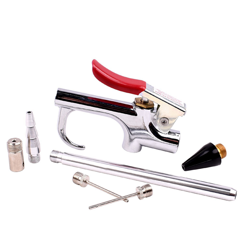 7-Piece Tip Needle Blow Gun Kit Air Compressor Nozzle Inflatable Blower Air