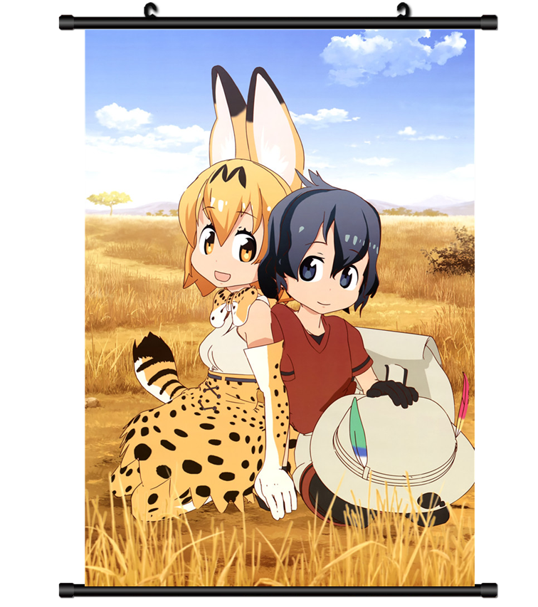 4416 Kemono Friends anime Home Decor Poster Wall Scroll