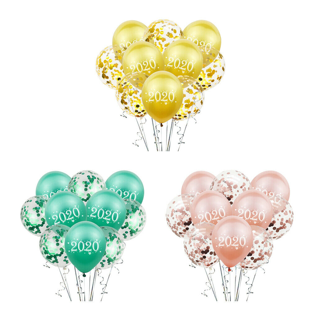 30pack Durable Balloon Party Balloons f/ Wedding 2020 NEW YEAR Ornament