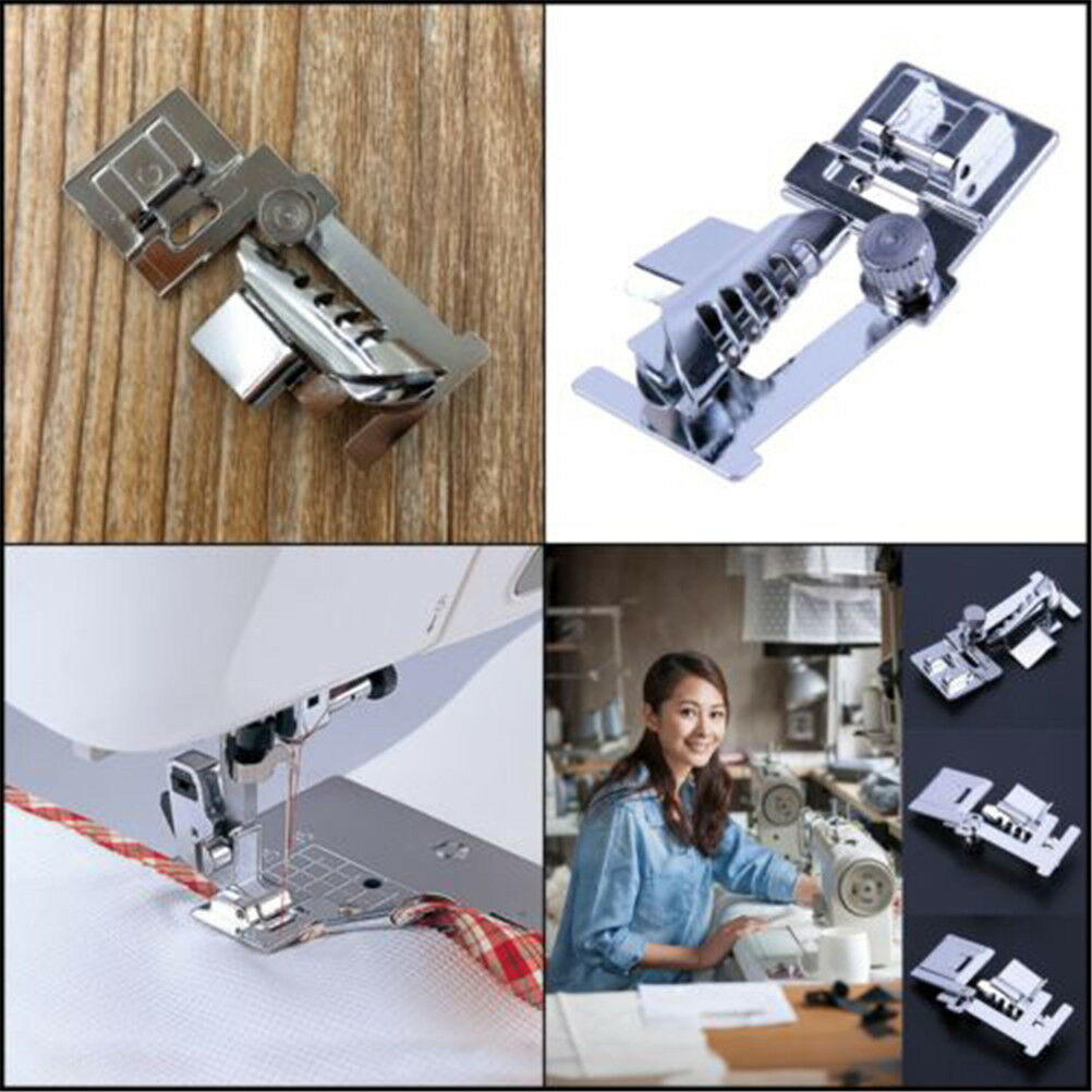 Rolled Hem Presser Foot Set for Singer Janome Sewing Domestic Machine Part*To SJ