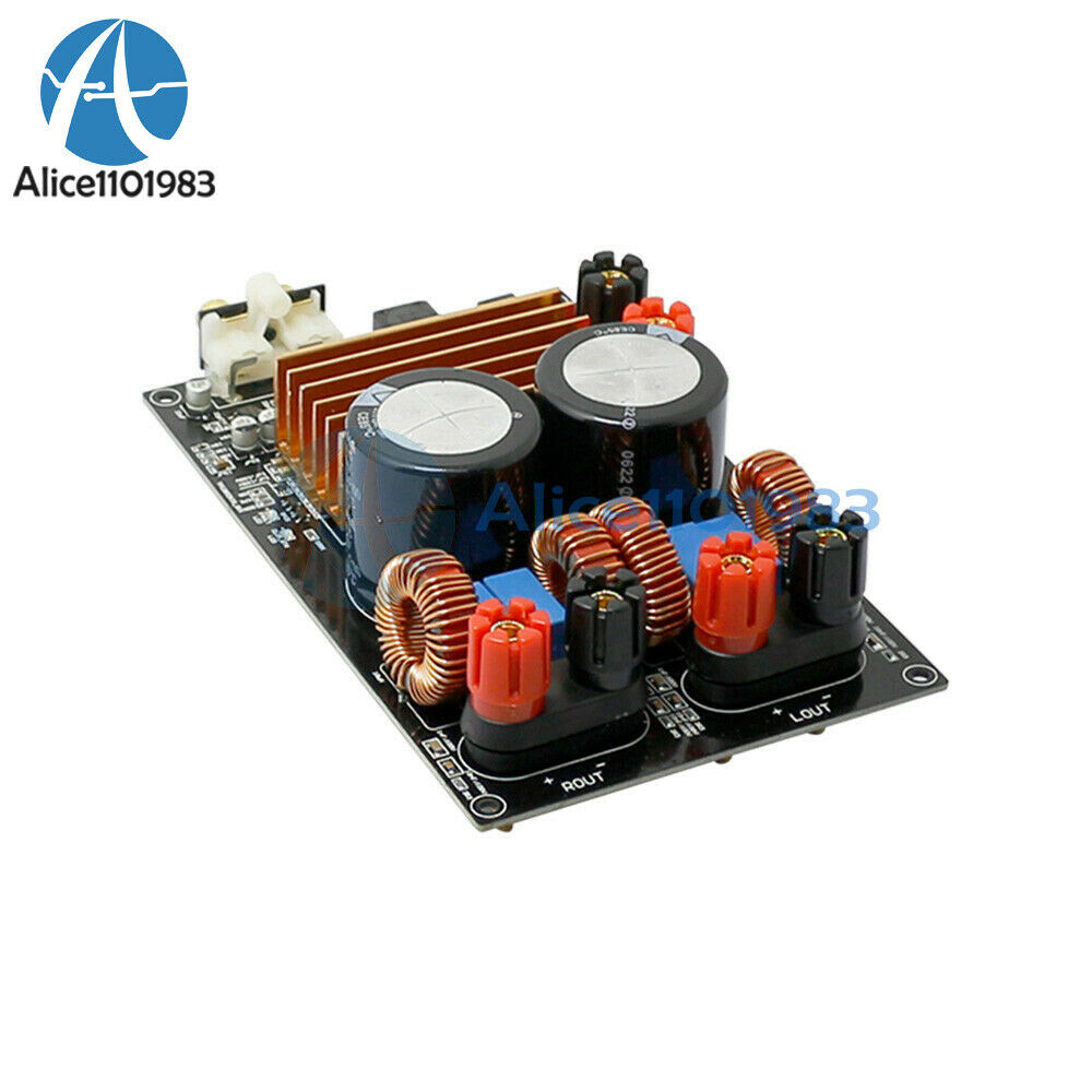 300W + 300W TPA3255 DC48V 3900UF/100V*2 Class D Audio Digital Amplifier Board