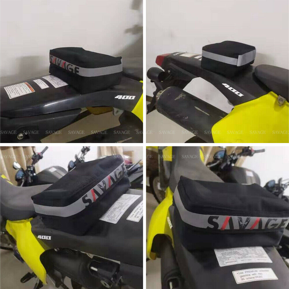 Black Fender Pack Tool Bag For SUZUKI RM85/L RM125 RM250 RMZ250/450 DR200S/SE