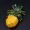 Cute Fruit Shape Rhinestone Enamel Pineapple Brooch Lapel Pin Wedding Party