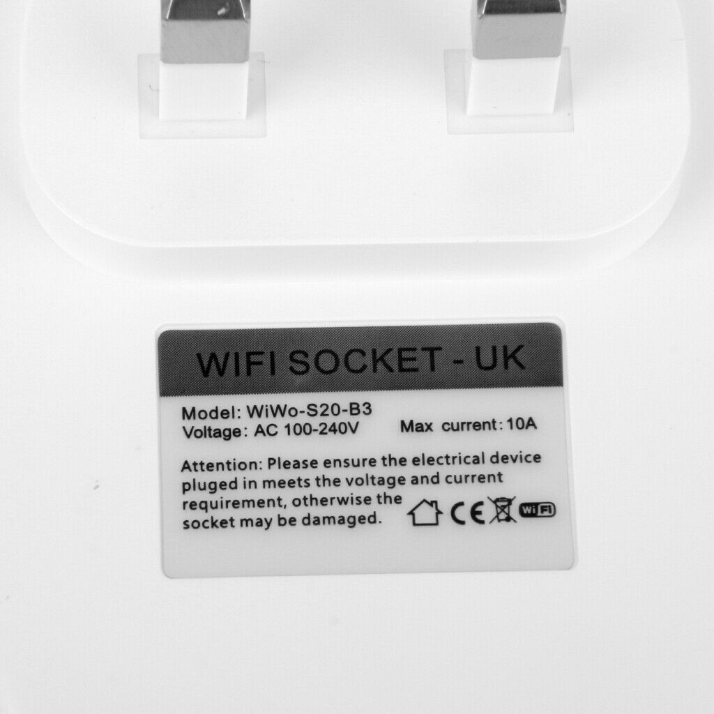 Smart Digital WiFi Remote Control Timer Socket UK Plug