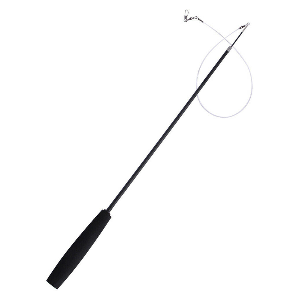 Cat Teaser Wand Kit Funny Interactive Catcher Toys Retractable Pole for Pet