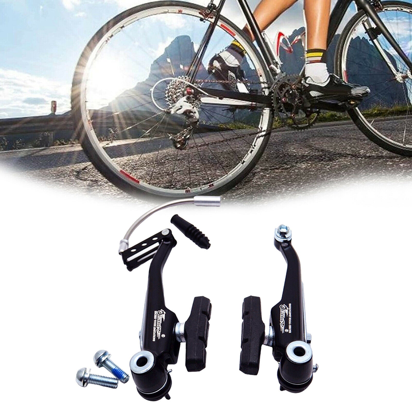 Aluminum Bike V Brake Set Road Bicycle Mechanical V-Brake Component Parts