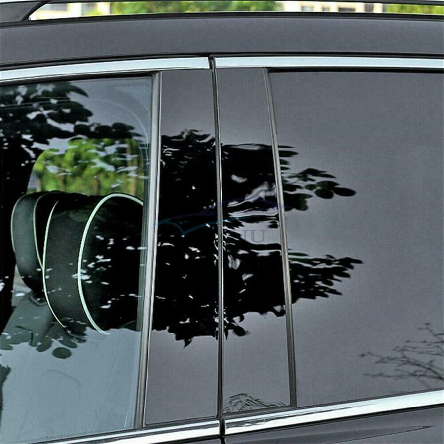 6 Pieces Gloss Black PC Car Styling Door Trim Cover For Hyundai Sonata 2020 2021