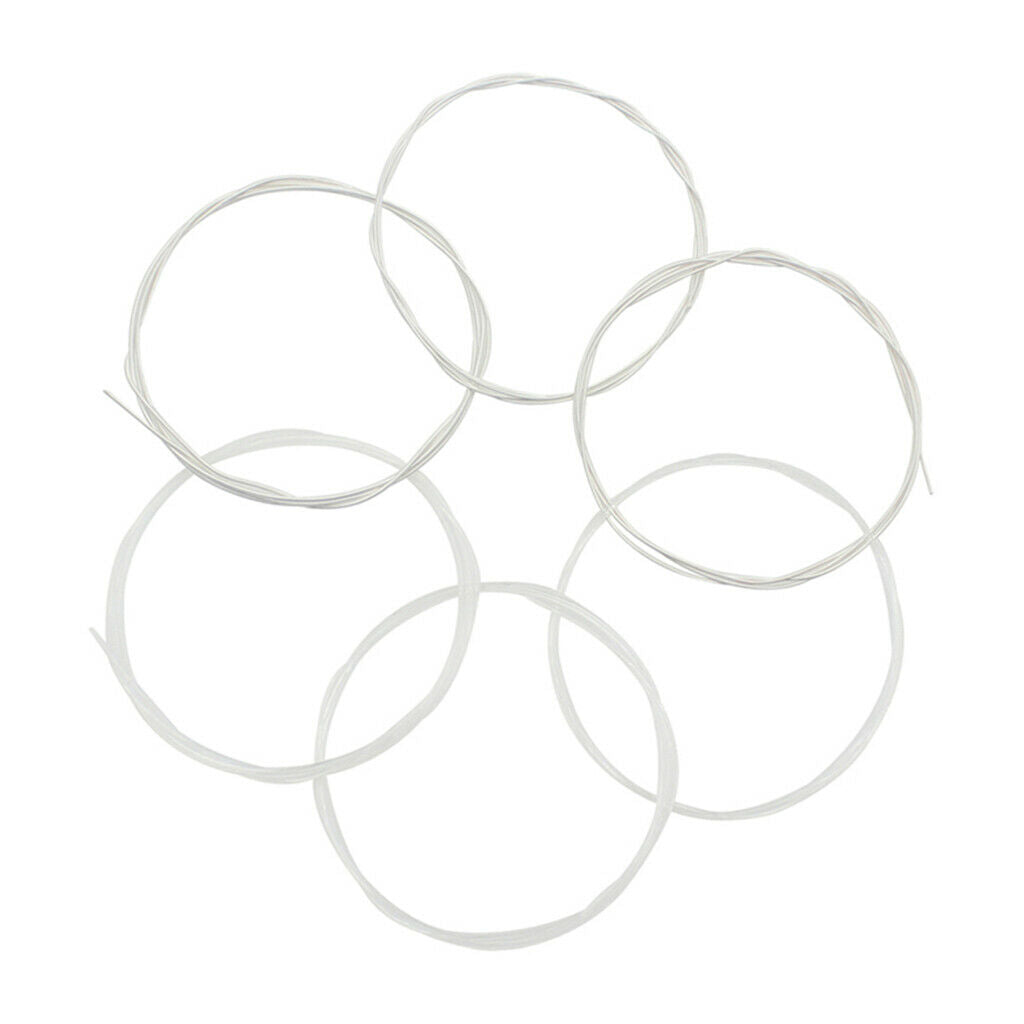 Professional 6pcs Durable Clear Nylon Strings Replacement for Classic Guitar