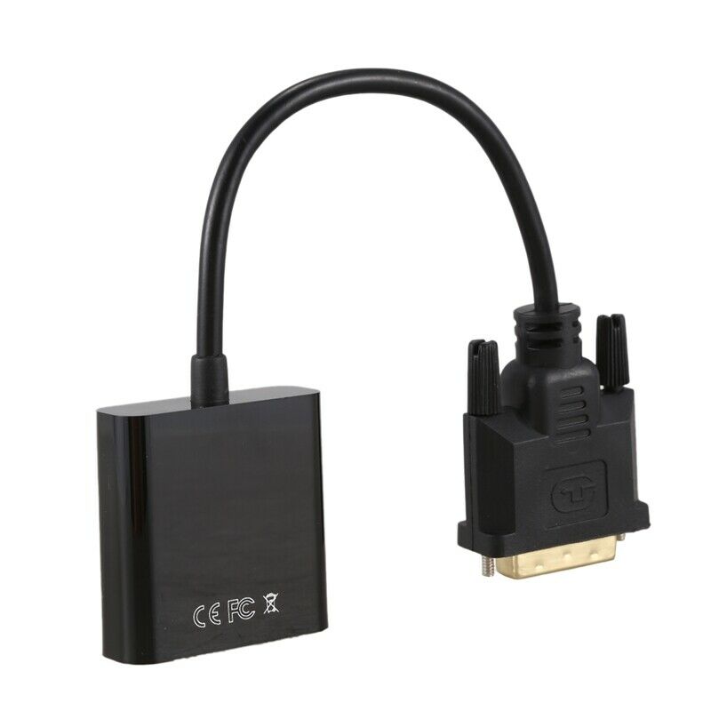 DVI to VGA Adapter Cable 1080P DVI-D to VGA Cable 24+1 25 Pin DVI Male to 15 PN4