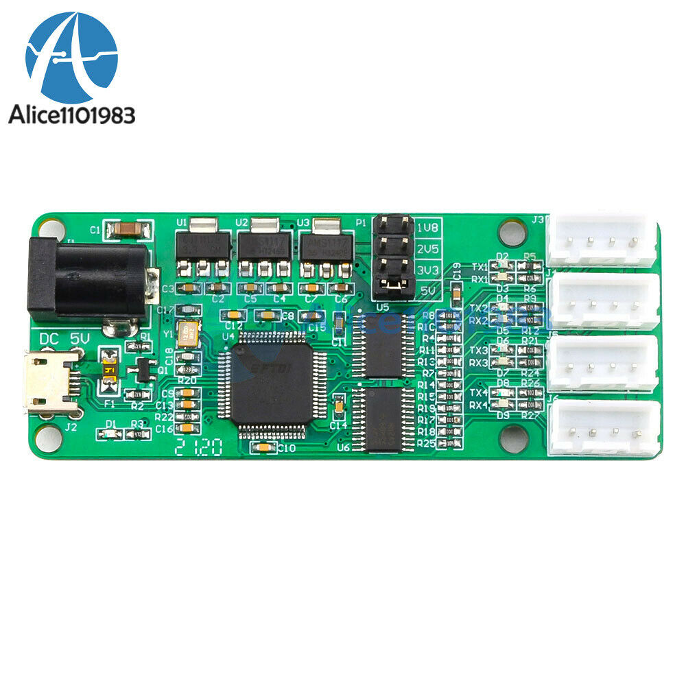 2PCS LC-FT4232-4TTL USB to 4 Channel TTL UART Serial Port Module 1.8/2.5/3.3V