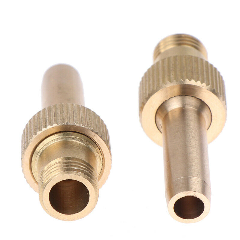 2Pc M10 Male Thread Brass Micro Pure Jet Straight Water Fountain Nozzles .l8