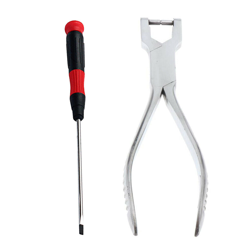2 Pieces Spring Plier Screwdriver Set for Sax Flute Clarinet Kit Accessory