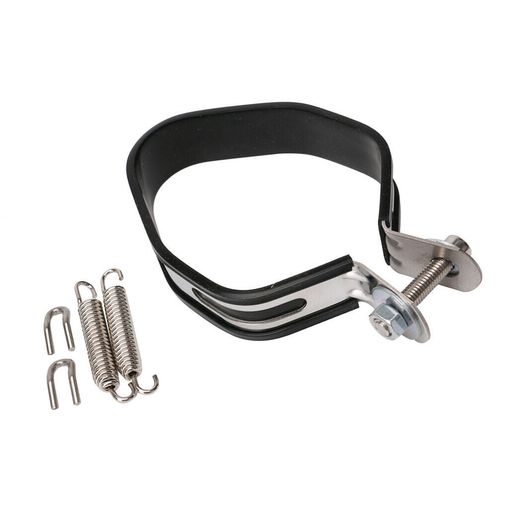Motorcycle Exhaust Muffler Head Clamp Narrow Band Exhaust Joint, 1 Set