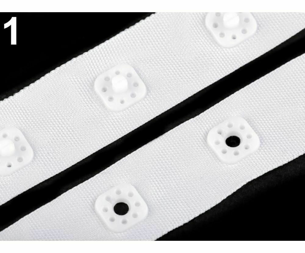 1m 1 White Snap Tape For Fastening Bodysuits Width 17mm Bra Extenders Swim & ...