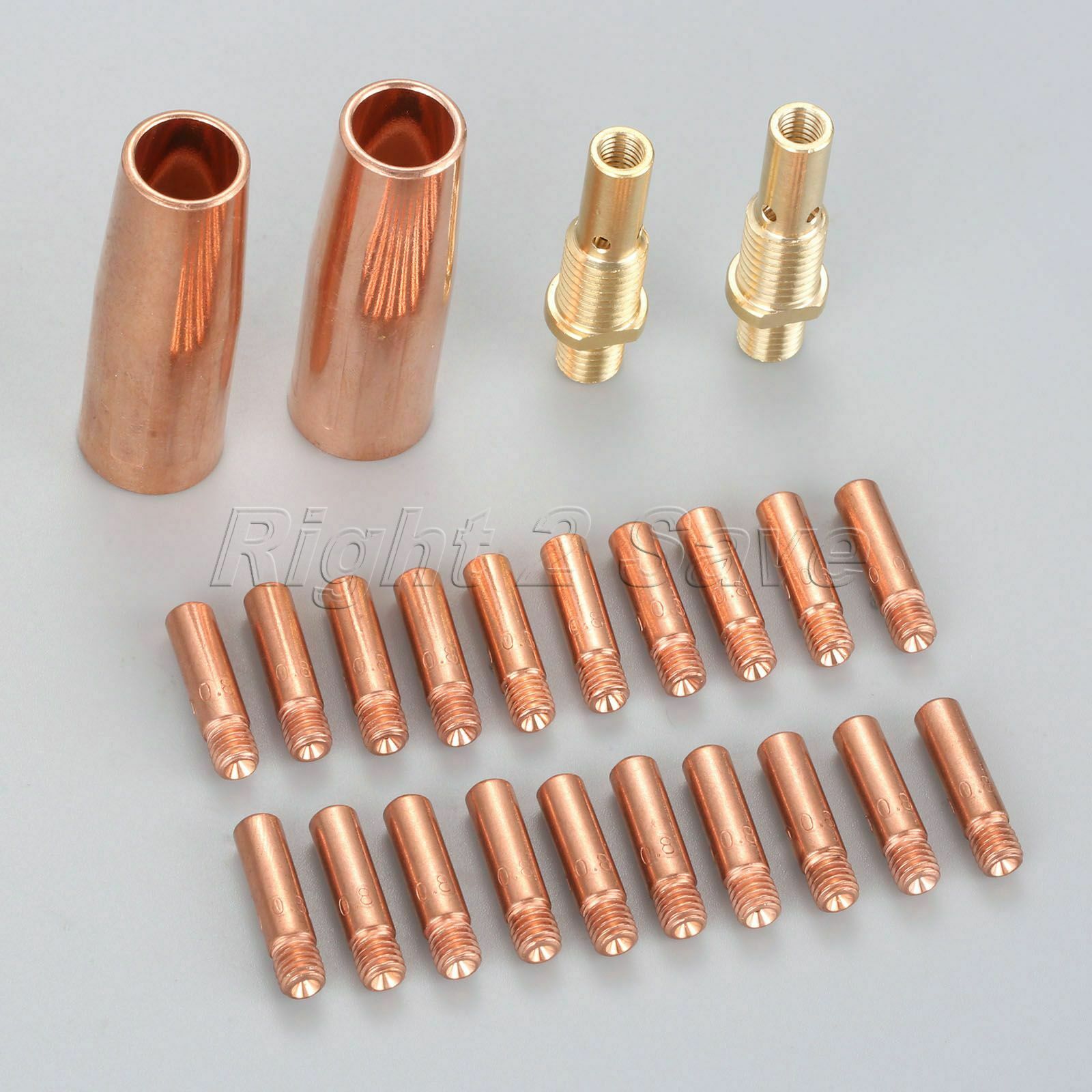 24Pcs MIG Welding Gun Kit .030" Tip Nozzle Diffuser Fit for Lincoln Magnum Tweco