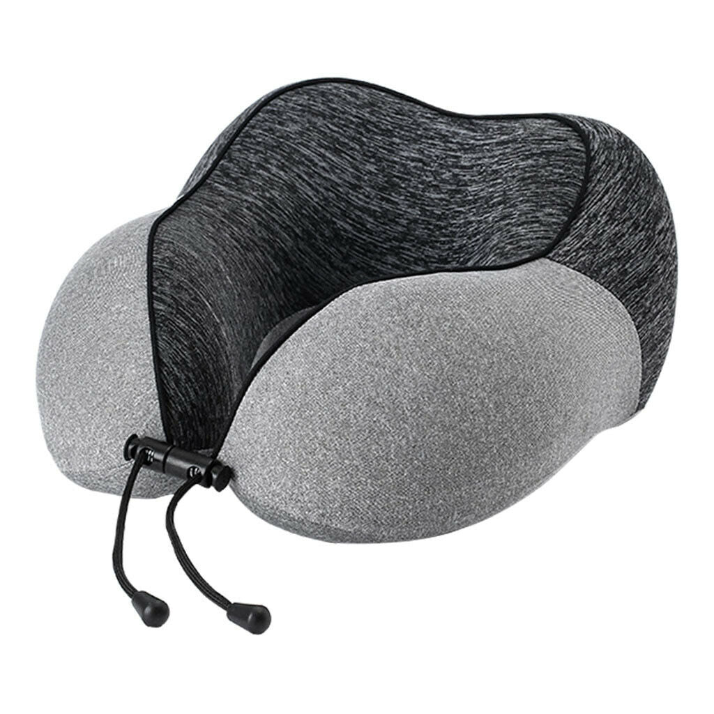Comfortable U-Shaped Pillow Memory Foam Machine Washable Travel for Sleeping
