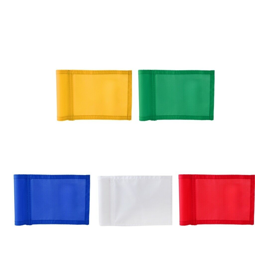 4Pcs 7x5" Solid Nylon Golf Putting Practice Green Marker Flag for Backyard