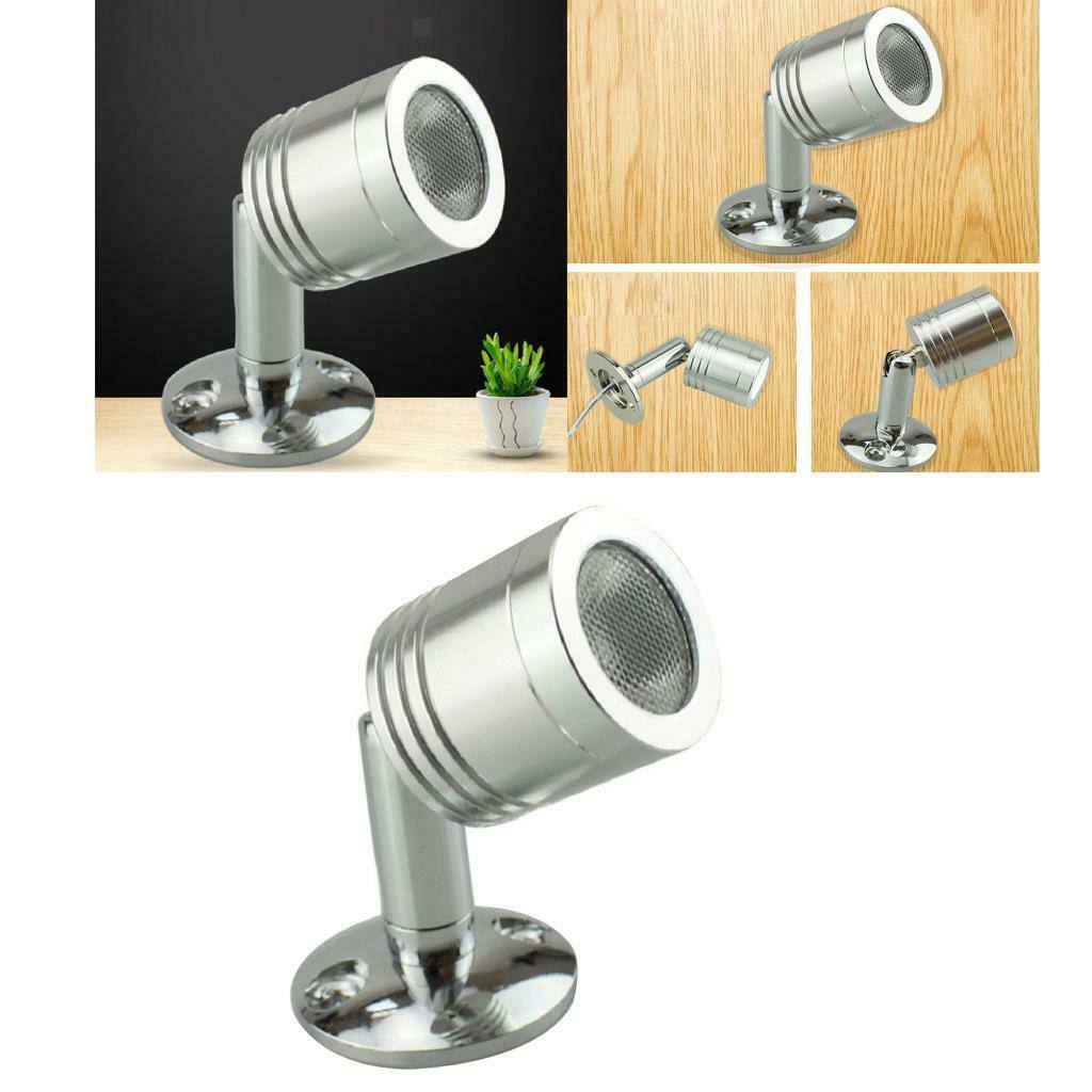 1.5W DC 12V Mini Spotlight Showcase Display Lighting Lamp Warm White 3000K