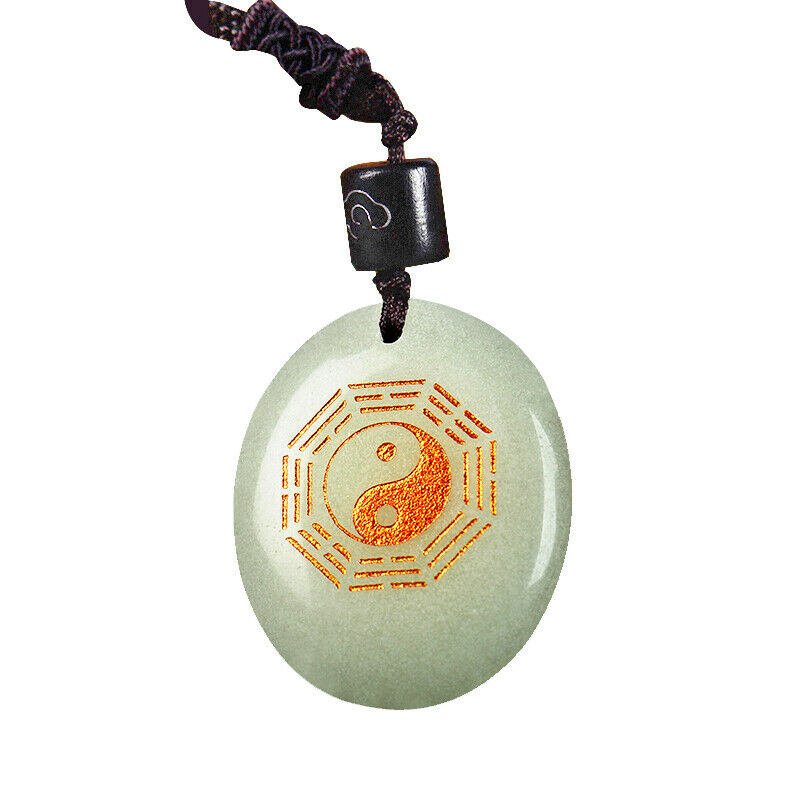 Chinese Yin Yang Sign Necklace In The Dark Luminous Stone Pendant Adjustable New