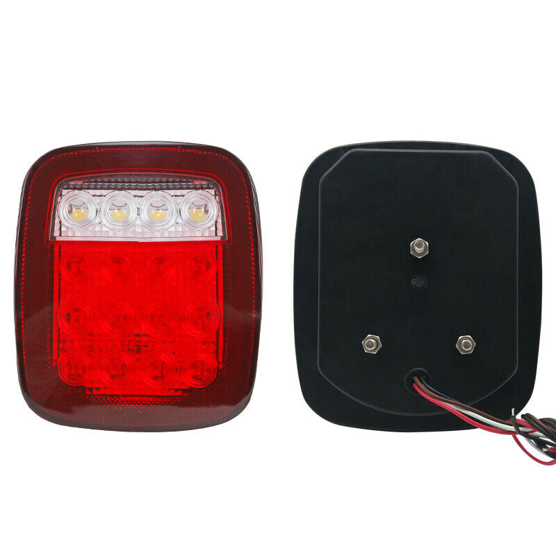 16LED Stop Tail Light Brake Lamp Turn Reverse Fit For Jeep Wrangler TJ CJ 76-06