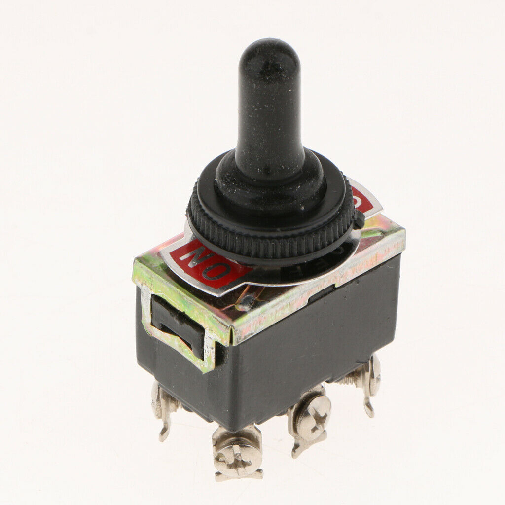 3x DPDT 6P3T ON-OFF-ON Heavy Duty Toggle Rocker Switch E-TEN1322 Black