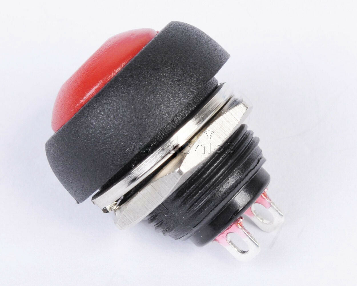 50x 12mm Mini Waterproof Momentary ON/OFF Push Button Round Switch Red