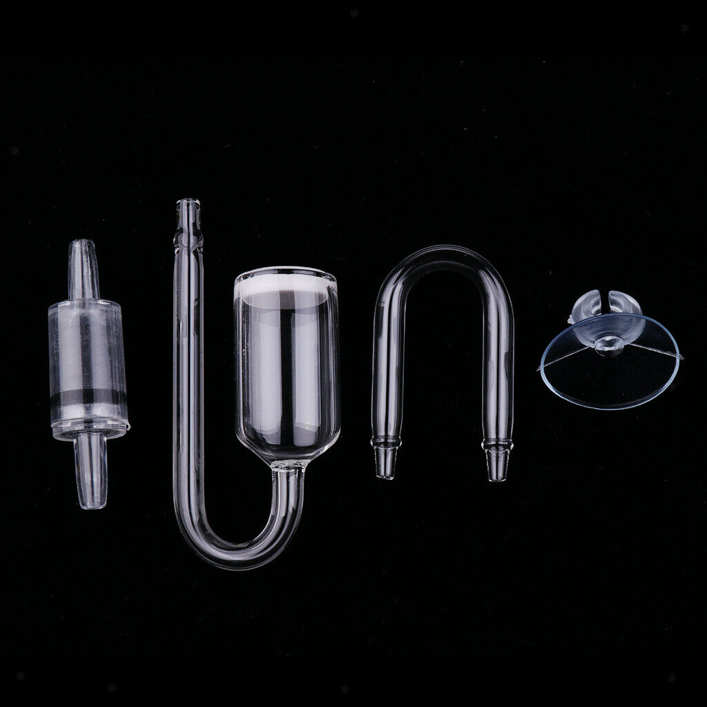 Set of 4 CO2 Diffuser Accessory Parts For Fresh Salt Fish Tank Supplies
