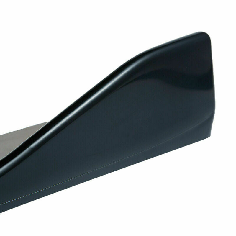 1 Pair Universal Gloss Black Car Bumper Spoiler Rear Lower Lip Splitter Diffuser