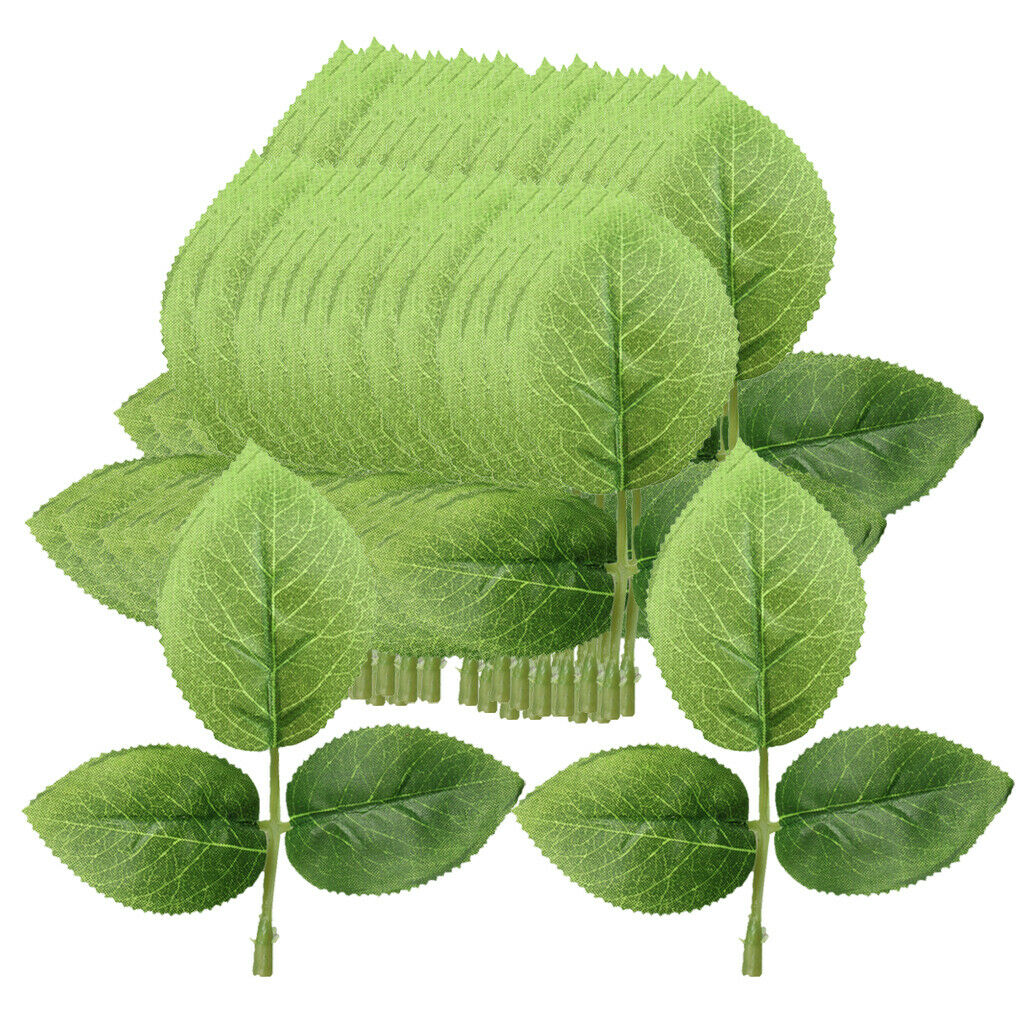 50 pieces artificial flowers leaves foliage for wedding decorations