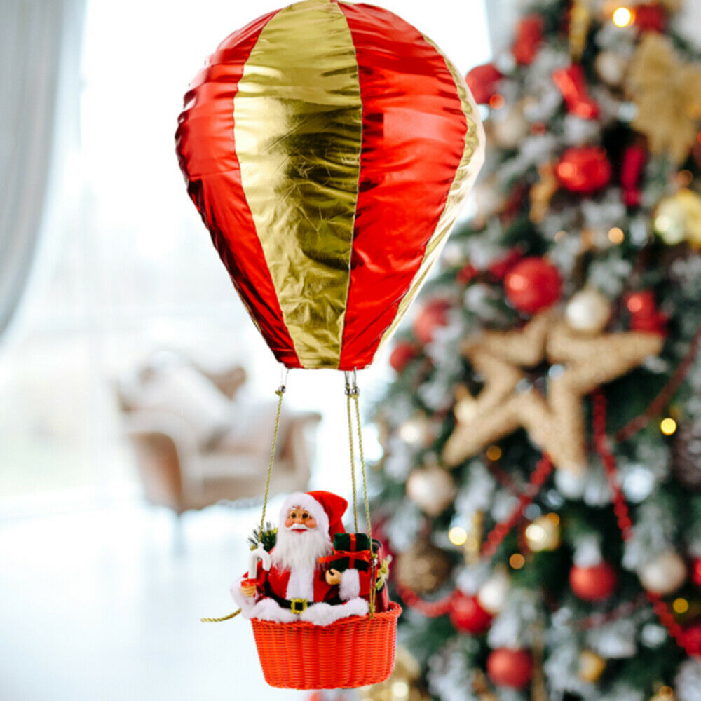 Christmas Santa Claus Hot Air Balloon Decor Christmas Ornaments for Mall Ceiling