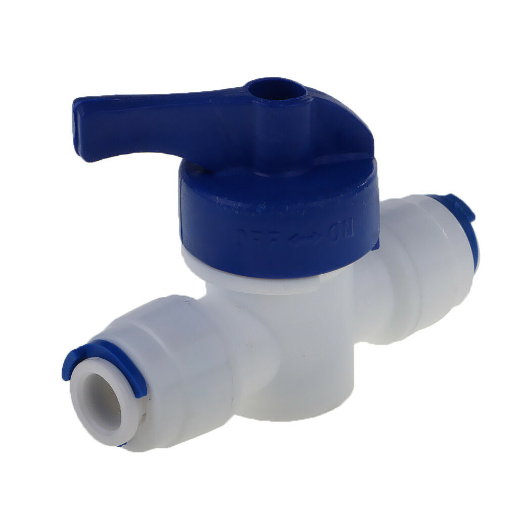 1/4" Tube 1/4" Thread Ball Valve Quick Connect Fitting for RO Water Filter
