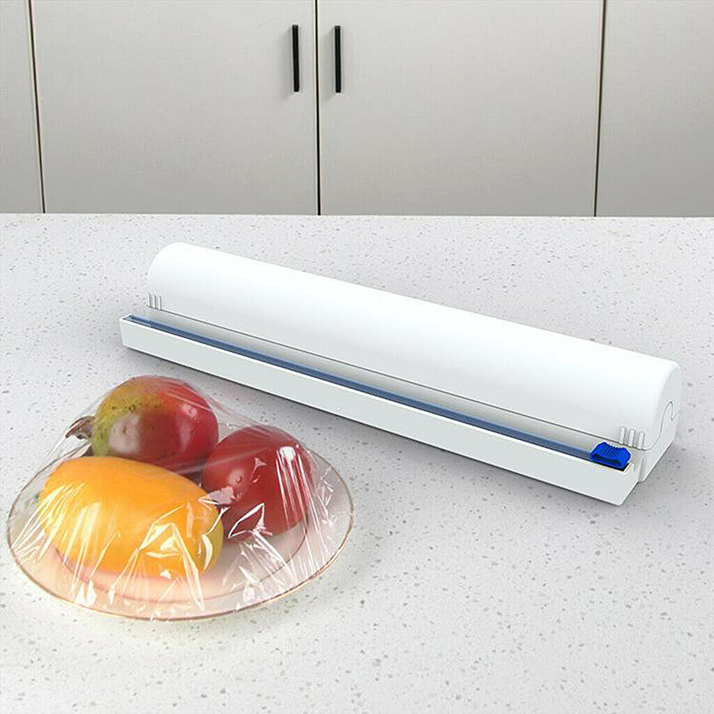 Punch-free Food Wrap Dispenser Cutter Foil Cling Film Wrap Dispenser Kitchen