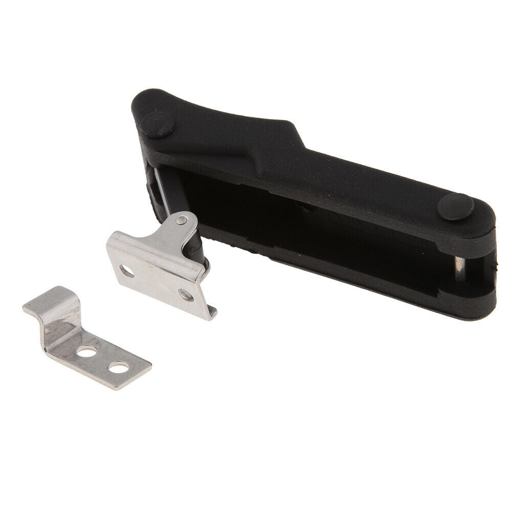 Black Flexible Door Draw Latch Lock Replacement Soft Rubber
