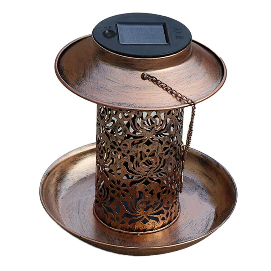 Solar Bird Feeder Outside Outdoor Backyard Balcony Decoation Accessories