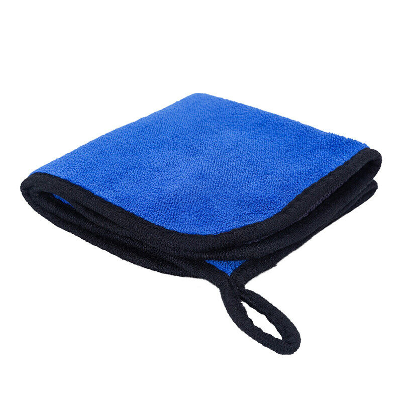 1PC Blue 600GSM Premium Plush Microfiber Towel Professional Wash Cleaning Drying