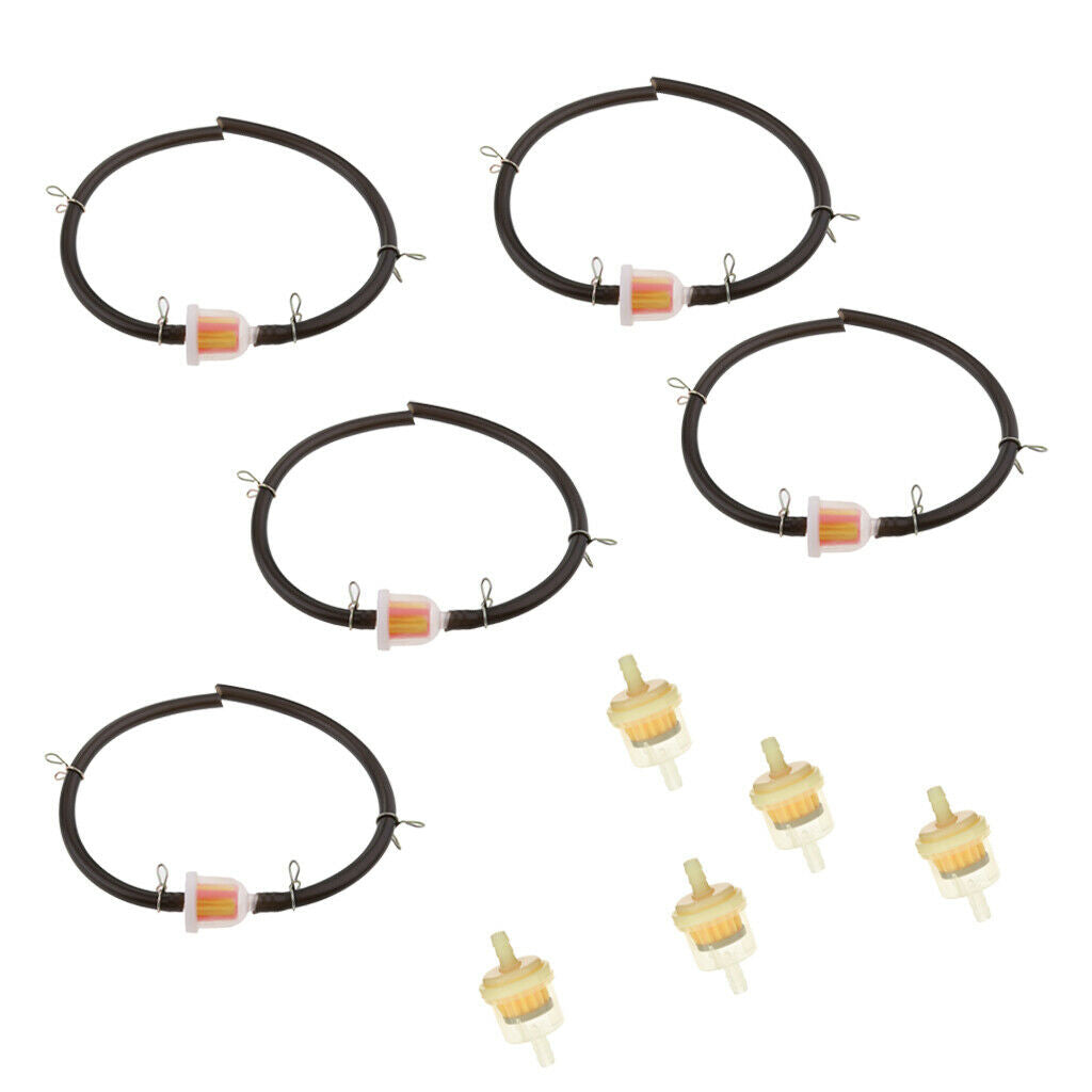 6mm 1/4" Pipe Universal Inline Gas Petrol Fuel Filter Motorcycle Dirtbike 10