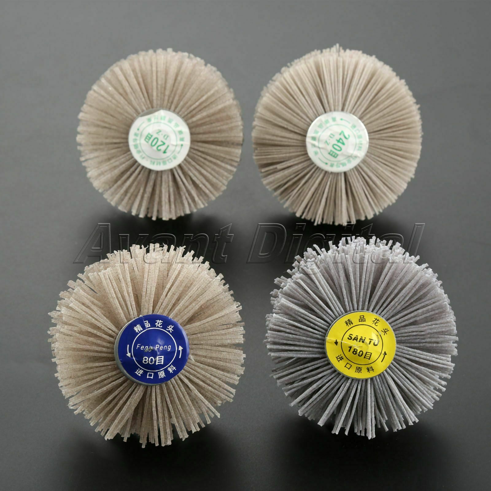 Grinding Wood Metal Stone Jewelry Polishing Wheel Brush Rotary Tool 80-240# Grit