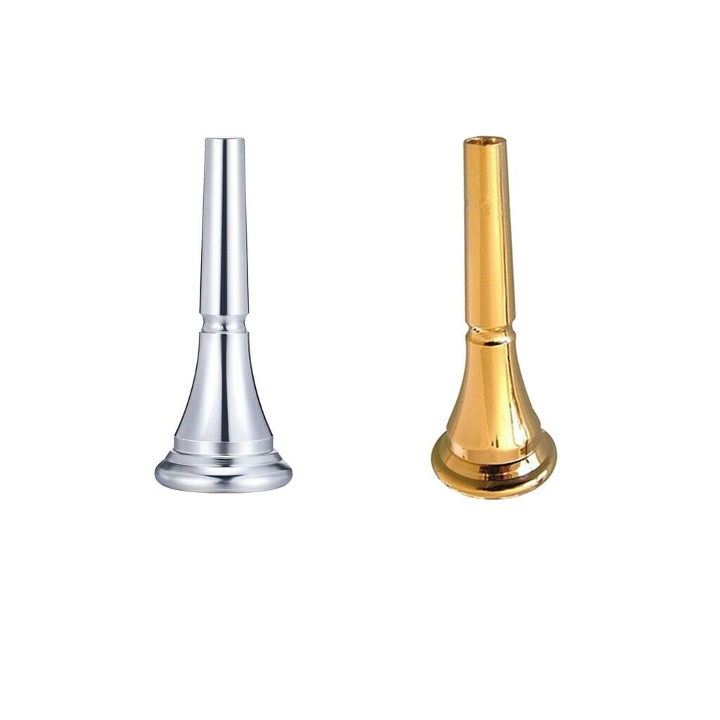 2 Pieces French Horn Mouthpiece Nozzle Durable Stylish Alloy for Parts Accs