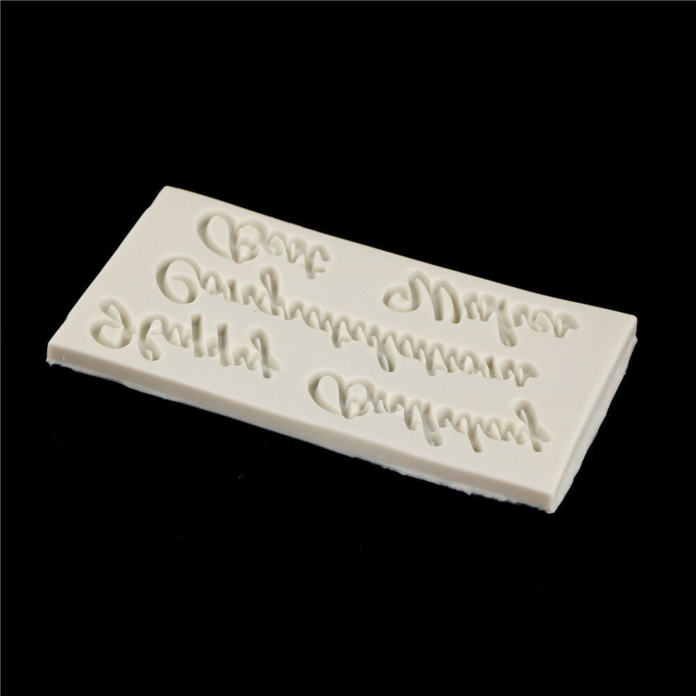 Blessing Letters silicone fondant molds cake decorating tools chocolate m.l8