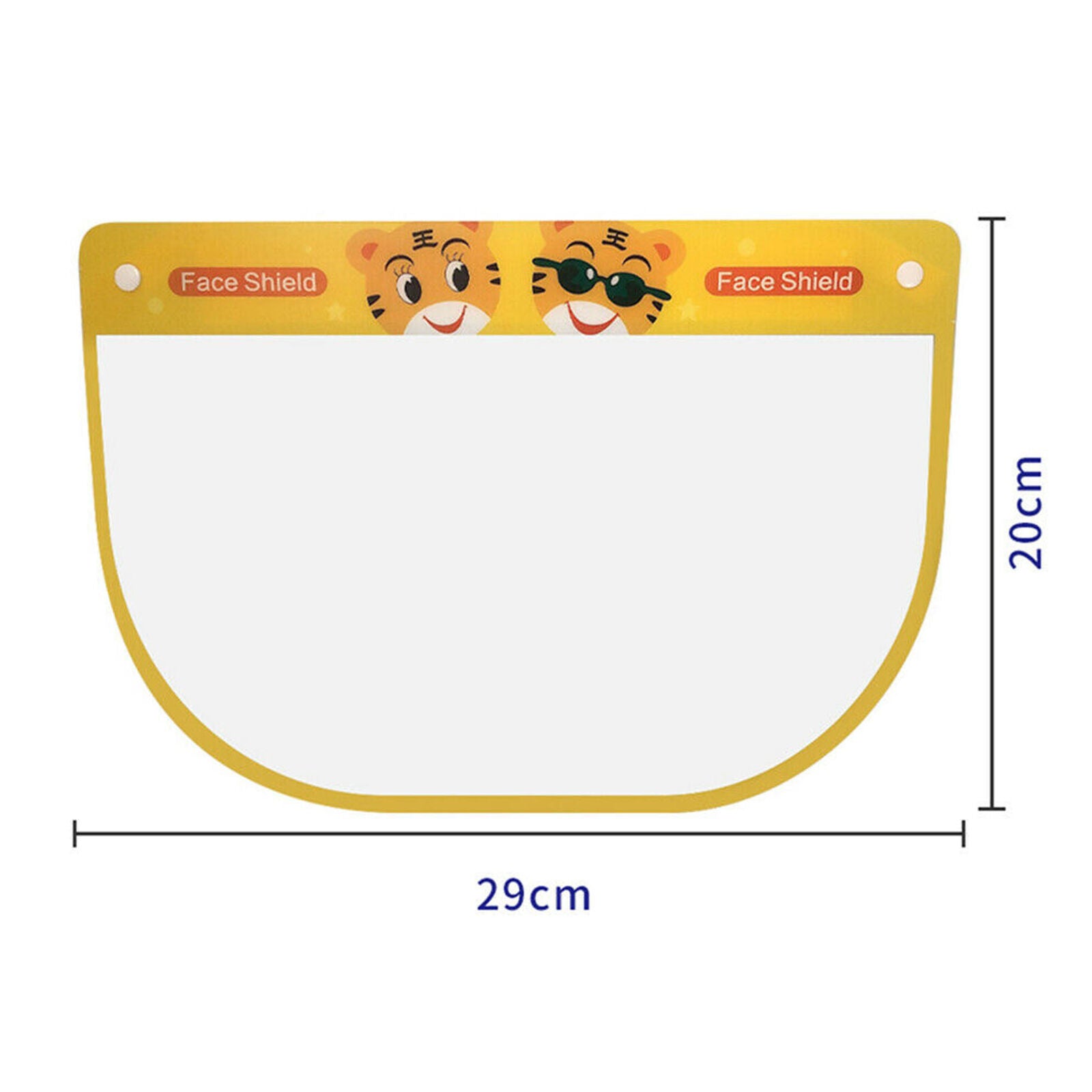 4x Kids Full Face Shield Nursery Guard Face Cover Visor Cap No Fog Dustproof