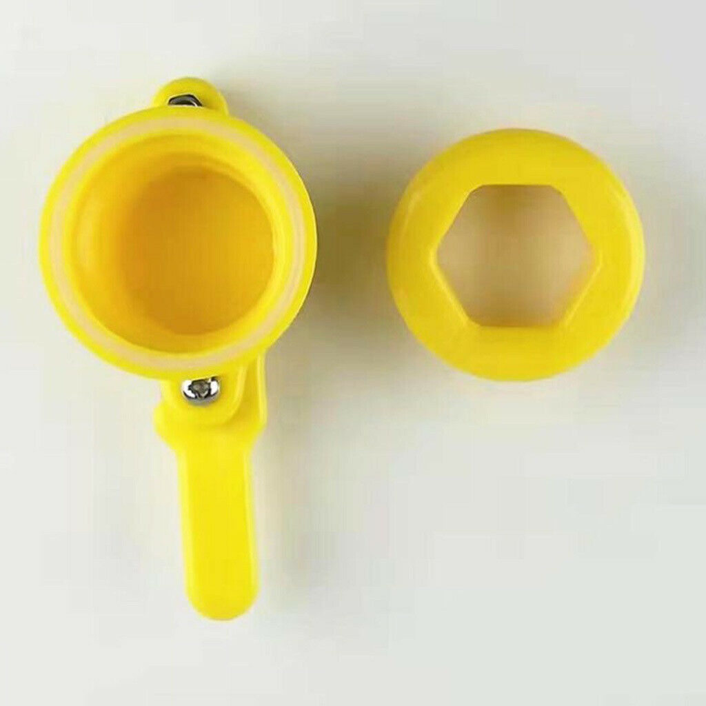 Durable Honey Gate Valve Extractor Bee Keeping Apiculture Tools Yellow