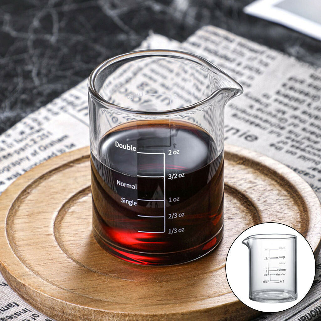 Clear Espresso Shot Glass Heavy Sturdy for Party Kitchen Tool 3.38 oz 100ML