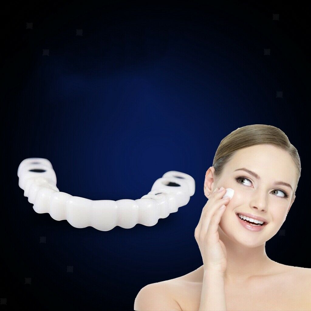 1Pcs Soft Silicone Top Upper Cosmetic Teeth Cover Veneers Instant Smile